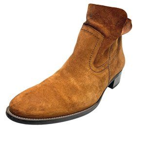 PAUL‎ GREEN Nicole Nut Suede Side Zip Booties